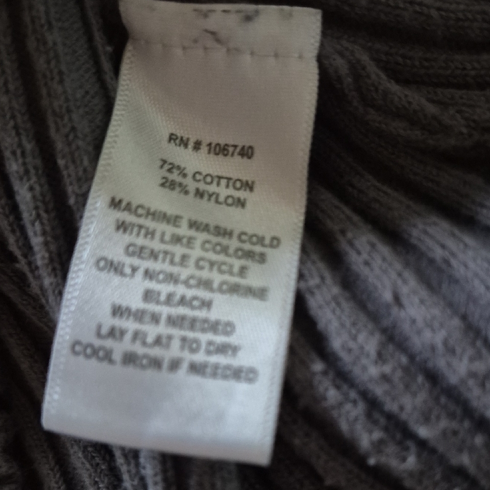 Gray Ribbed Women's Sweater - Picture 7 of 7